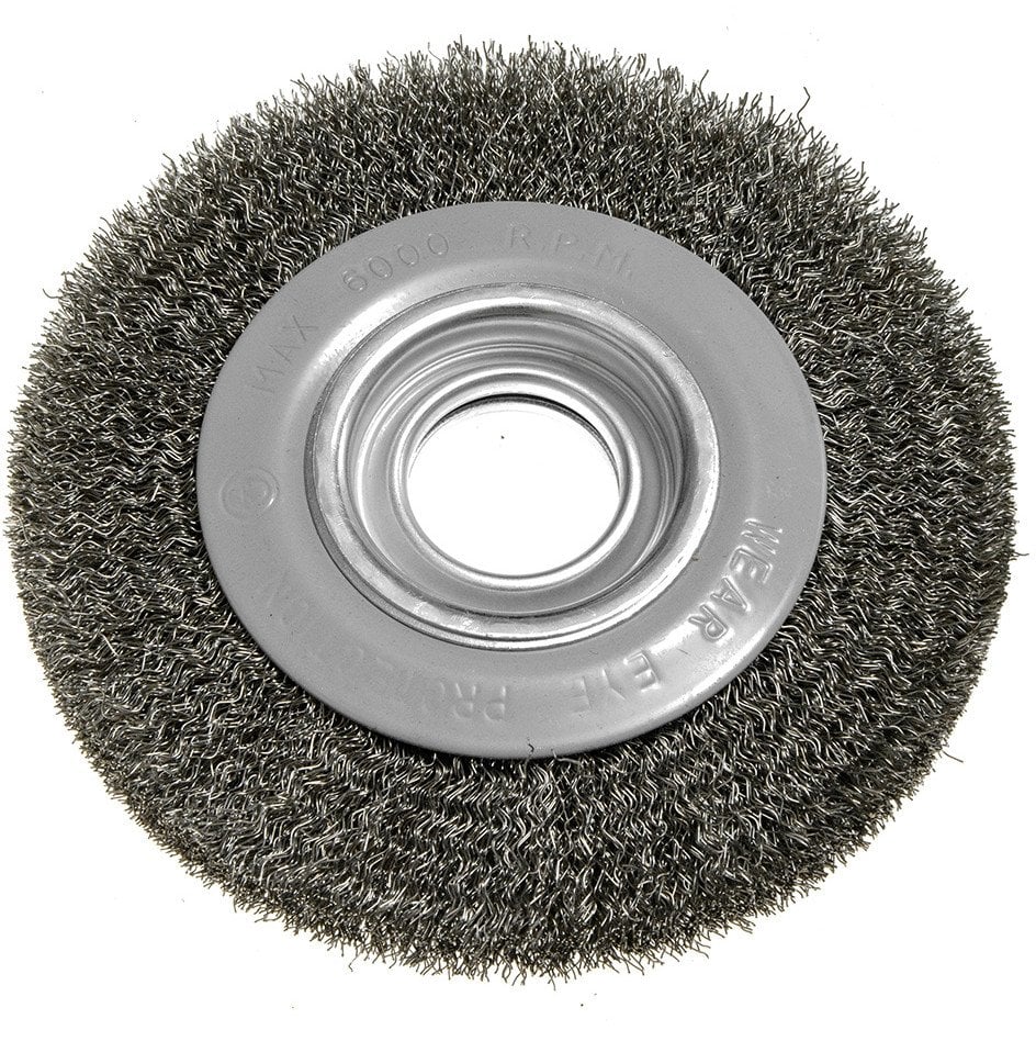 Szczotka druciana tarczowa 150 x 32 mm, drut karbowany, stalowy