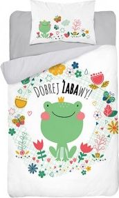 Detexpol Pościel 100x135 do łóżeczka żabka