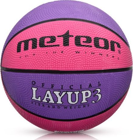 Meteor Piłka do Koszykówki Różowa/Fioletowa r. 3