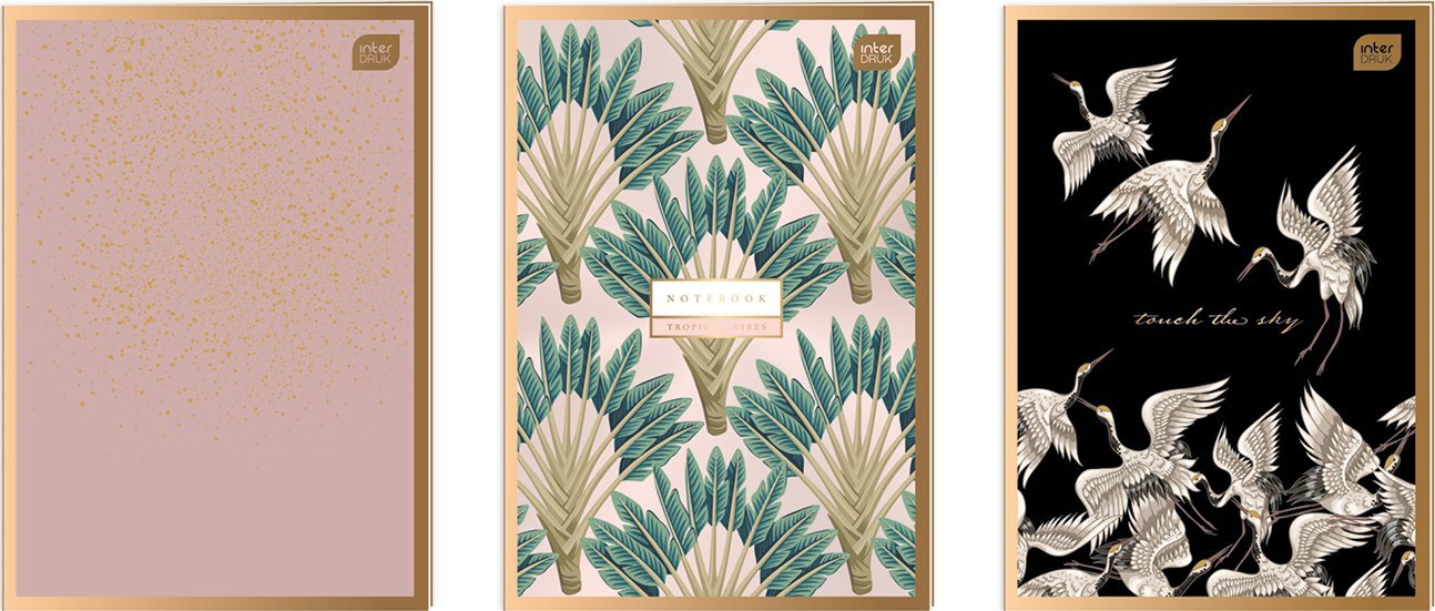 Interdruk Zeszyt A4 60 70g Metalic Satin Gold mix cena za 1 szt