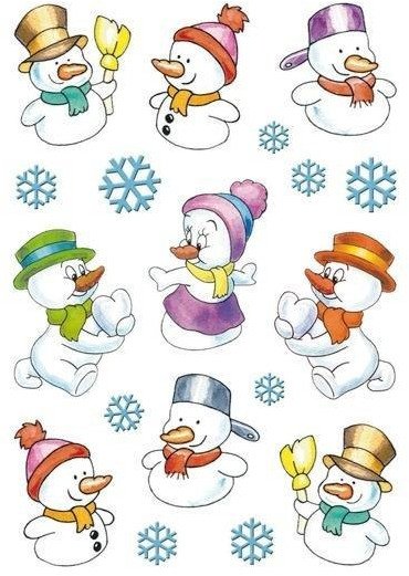 Naklejki Małe bałwanki