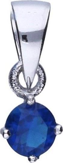 Lovrin Srebrna zawieszka 925 OKRĄGŁA CYRKONIA 0,45g