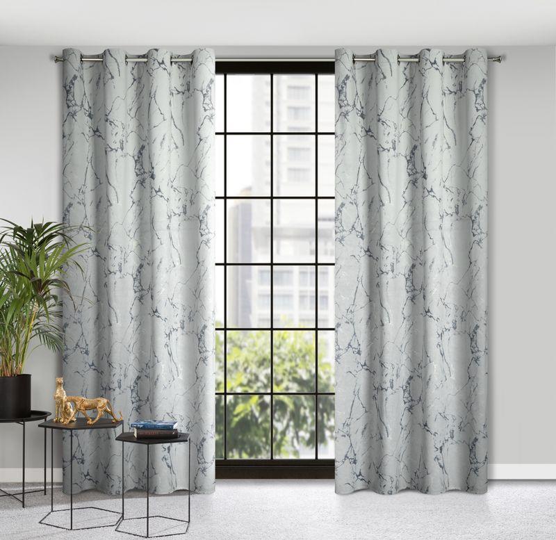 Eurofirany ZASŁONA GOTOWA WERA 140X250 CM JASNOSZARY