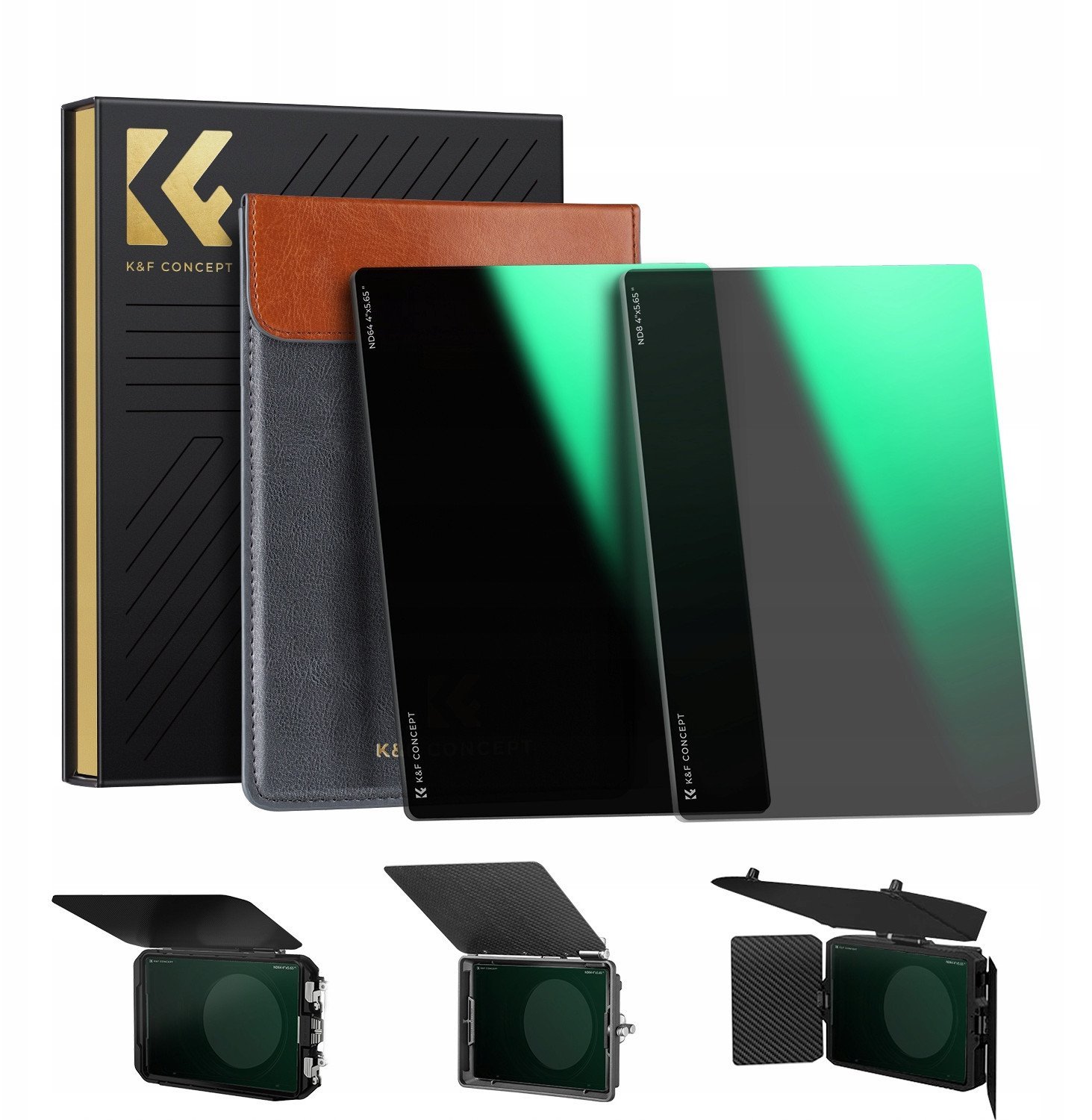 2x Filtr Filmowy Nd8 + Nd64 Do Matte Box Tilta Smallrig 4x5.65 / K&f Concept / Sku.2079