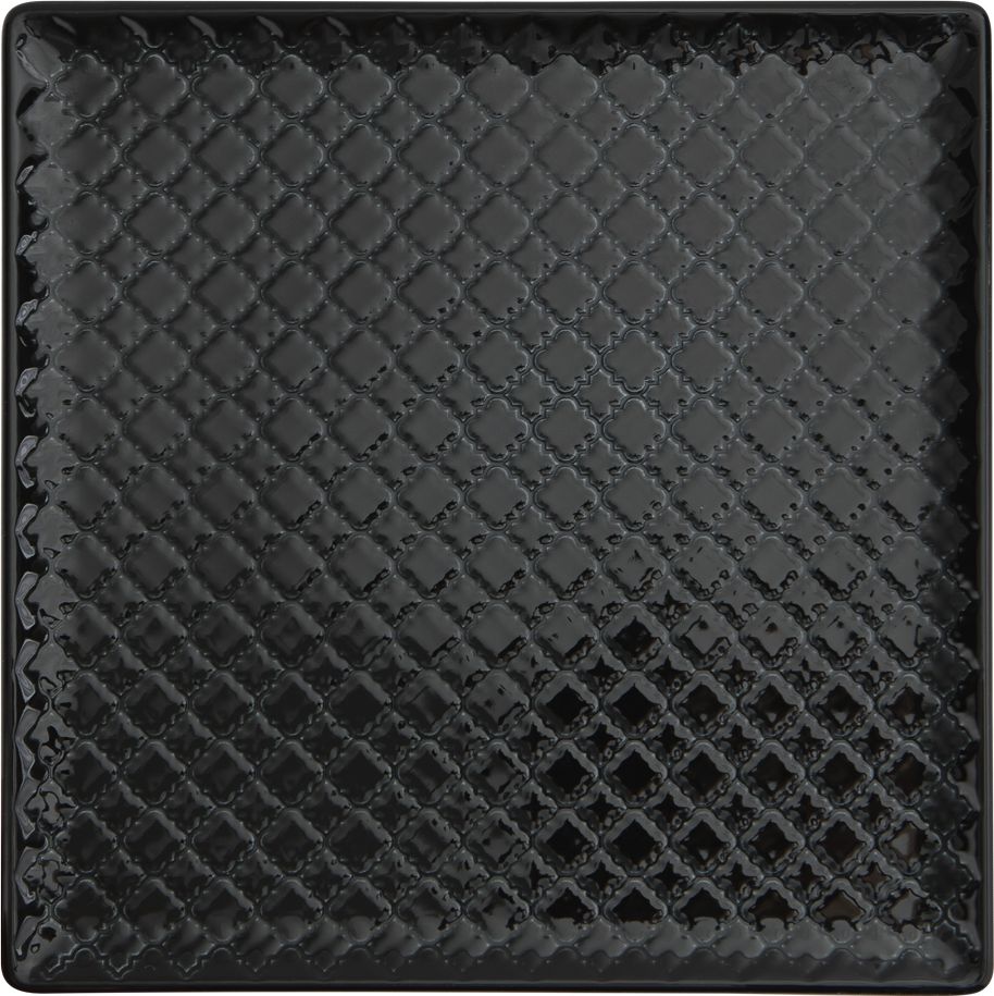 Lubiana Talerz płytki kwadratowy 25,5cm Marrakesz czarny