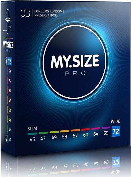 MY SIZE PRO MY.SIZE PRO Condoms prezerwatywy 72mm 3szt