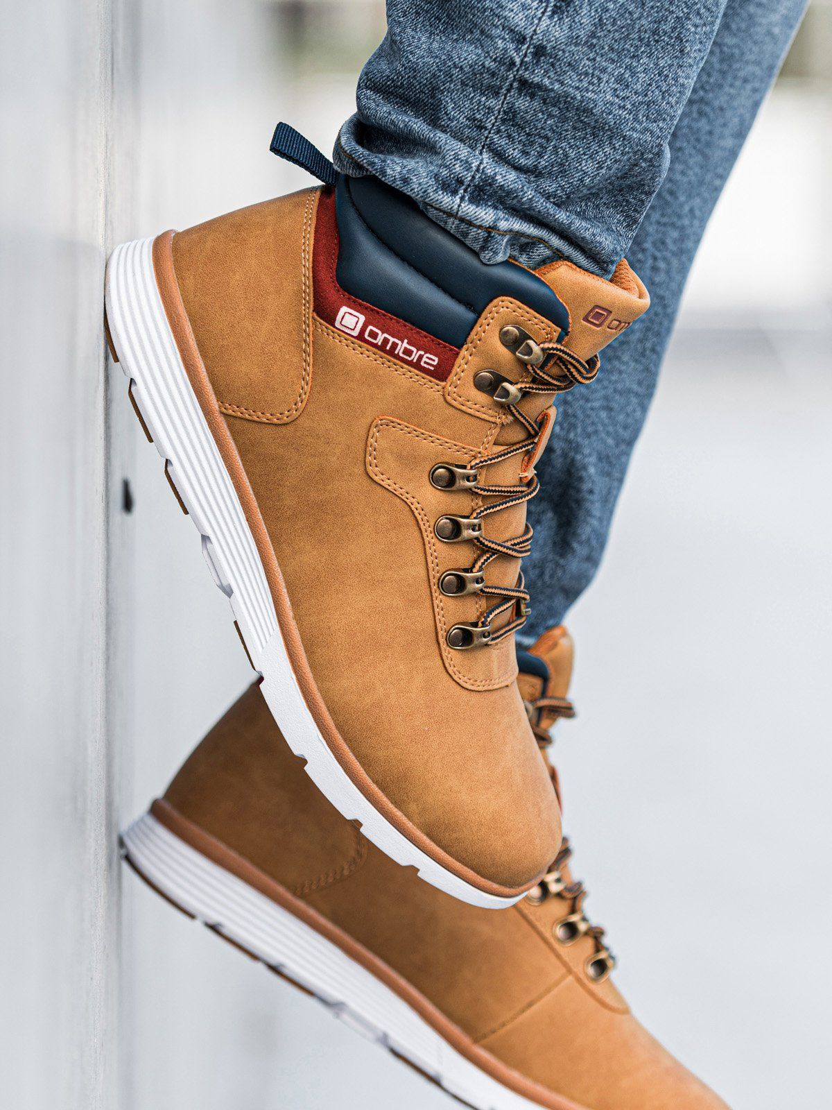 Ombre Buty męskie camel r. 41 (T312)