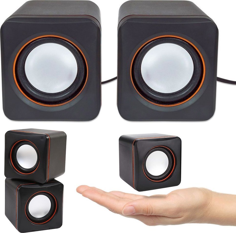 Głośniki komputerowe Verk Głośniki komputerowe pc 2.0 jack zasilanie usb Głośniki komputerowe pc 2.0 jack zasilanie usb