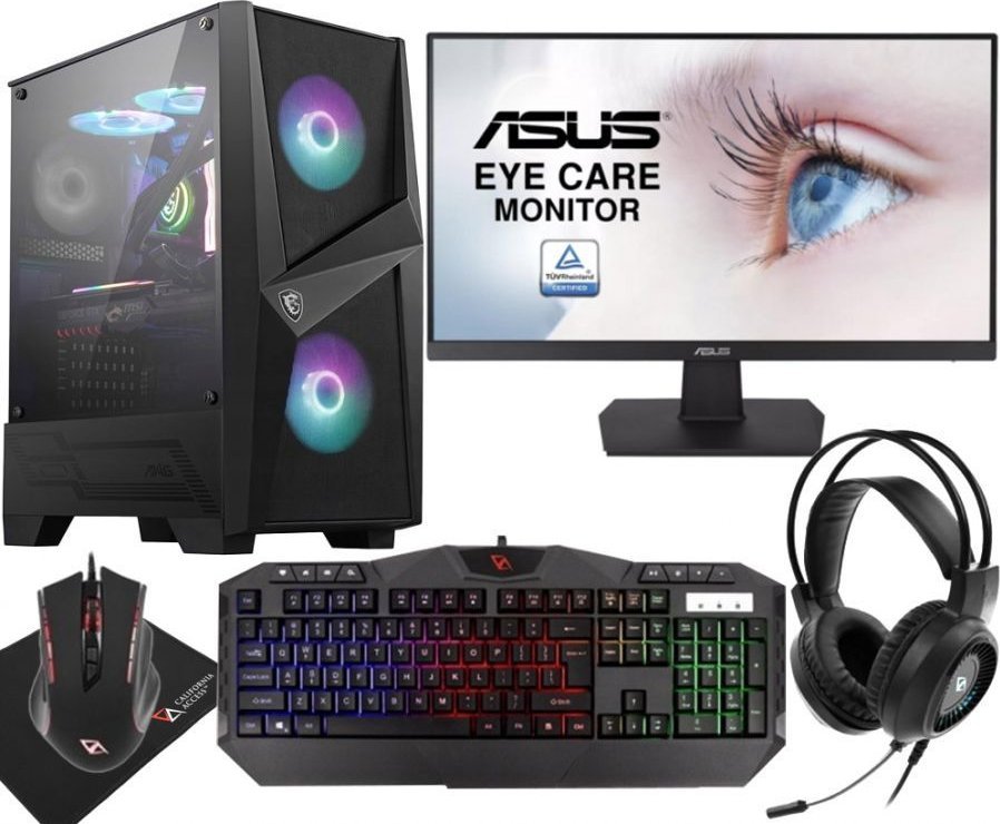 Komputer Vist MSI, Ryzen 7 3700X, 16 GB, RTX 3060 Ti, 1 TB M.2 PCIe Windows 10 Pro