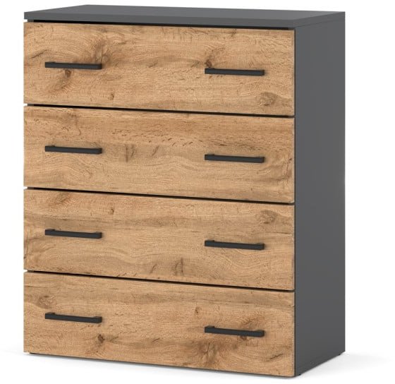 Szafka Na Buty Uchylna Do Przedpokoju 4 Drzwi Hugo Loft Szary Dąb Wotan