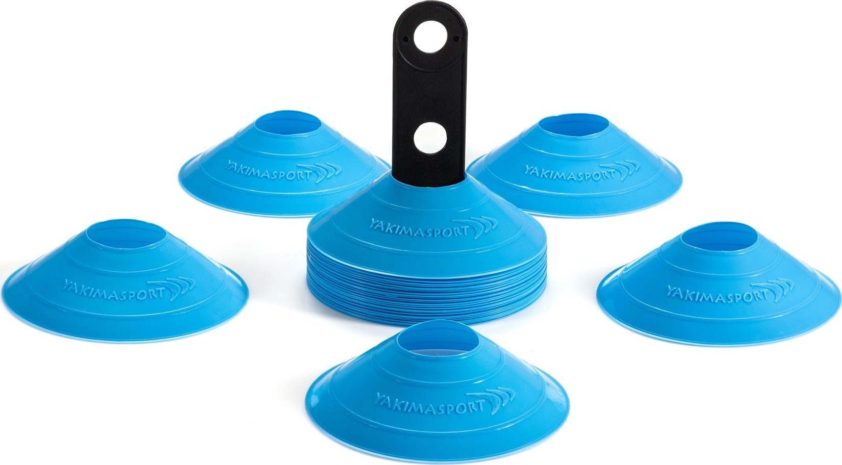 YakimaSport Wysepki, stożek, stożki, kapturki, grzybki treningowe w 1 kolorze niebieski