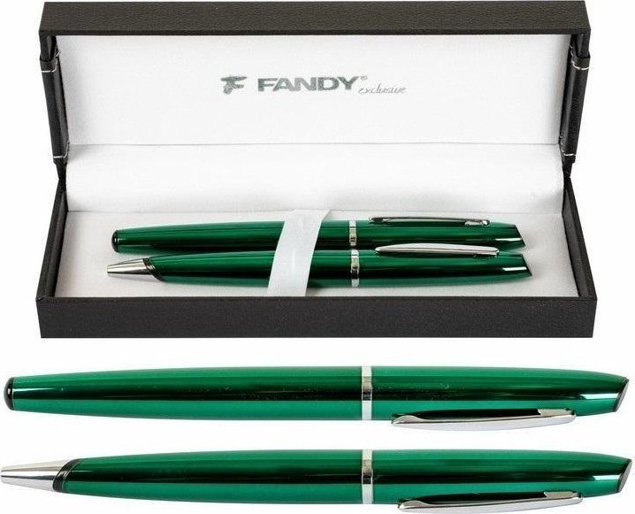 FANDY Pióro kulkowe + długopis Vesa BR zielony