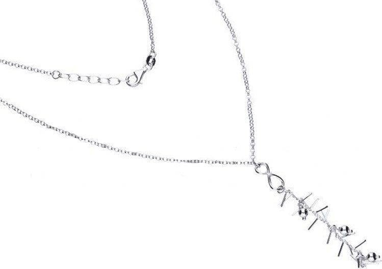 Lovrin Srebrny naszyjnik 925 z nieskończonością 4,49g