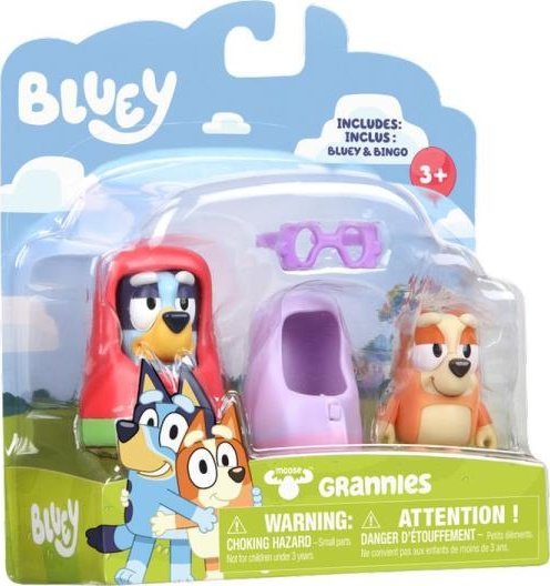 Figurka Conker Editions Ltd Bluey Blue - Babcie Pieski Zestaw figurek 2-pack BLU13041