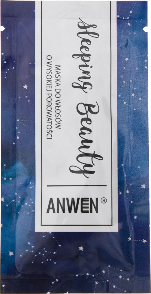 Anwen Anwen Maska do włosów nocna wysoka porowatość Sleeping Beauty w saszetce - 10 ml
