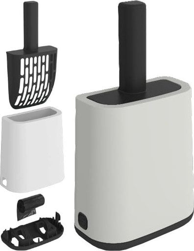 Rotho Rotho Łopatka z podstawką +worki 16x8cm white