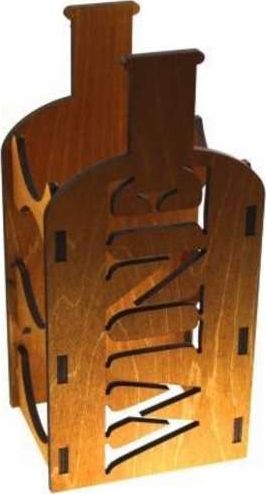 Anapol Drewniany stojak na wino Anapol na 3 butelki