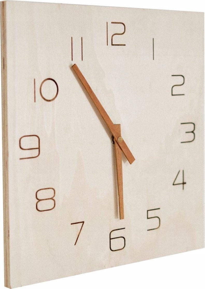 TODAY Zegar ścienny drewniany Simplicity