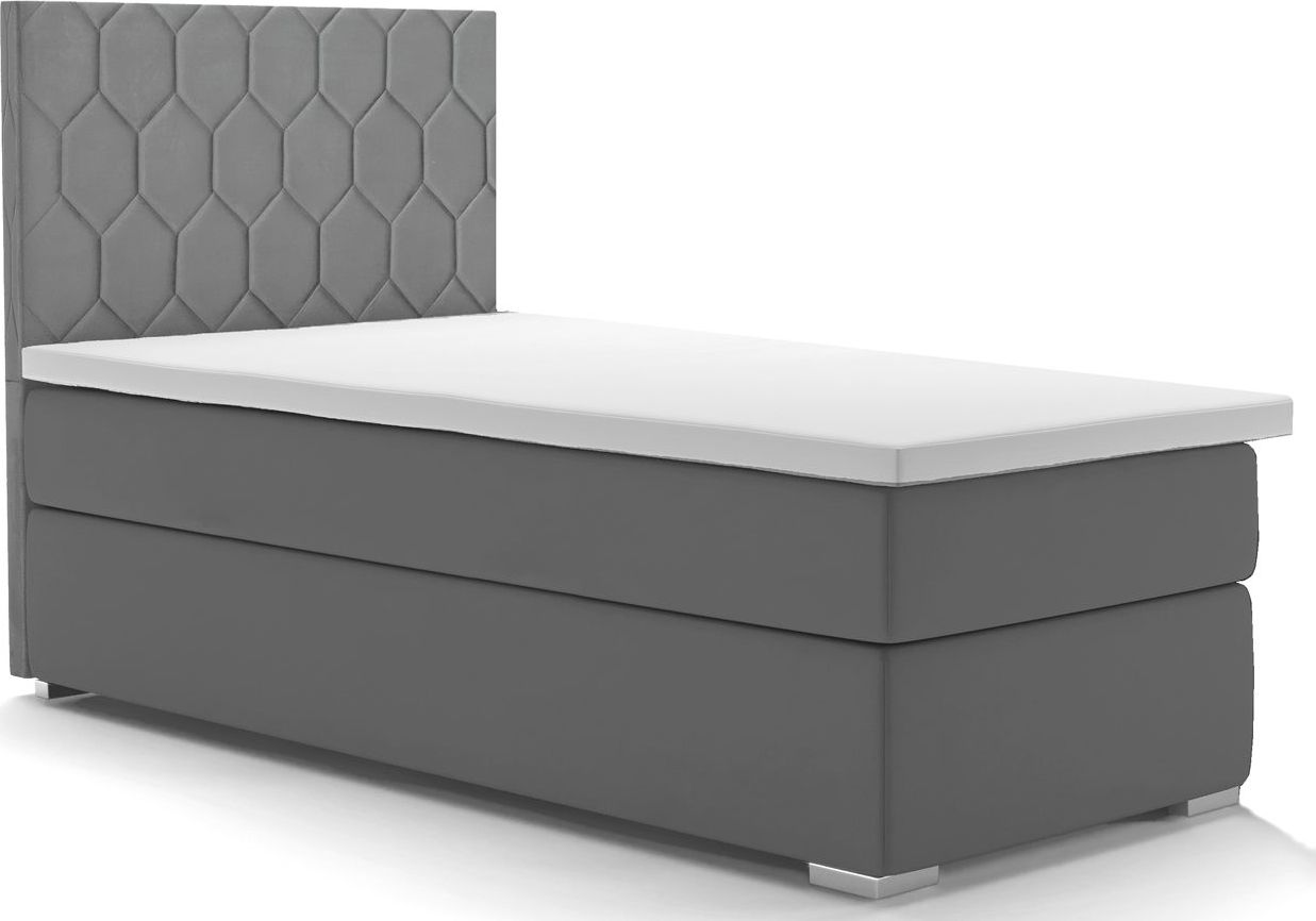Elior Pojedyncze łóżko boxspring Kallis 80x200 - 58 kolorów