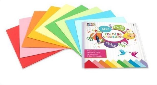 Blok kolorowych kartek 20x20cm/50K