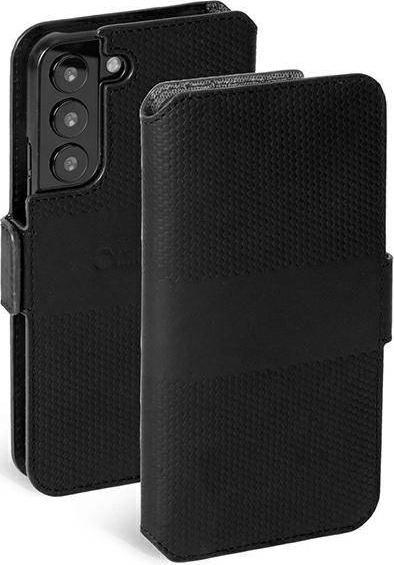Krusell Krusell Samsung S22+ Leather PhoneWallet czarny/black 62471