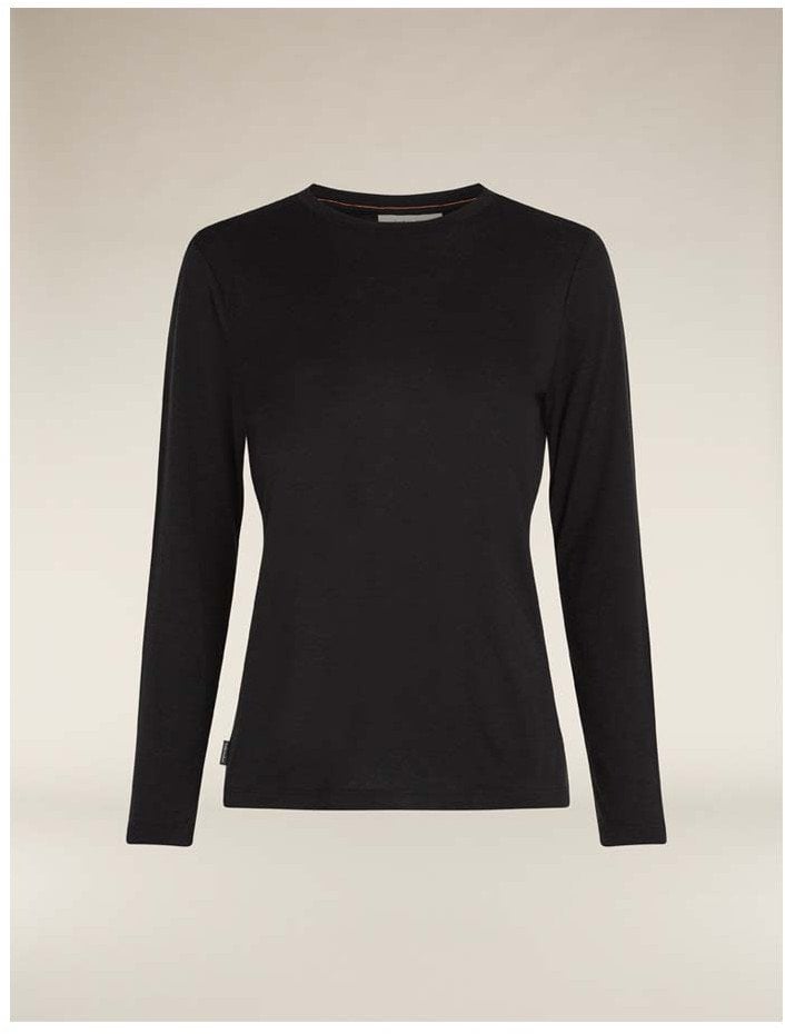 Bluzka damska z długim rękawem Icebreaker Merino 150 Tech Lite LS Tee - black