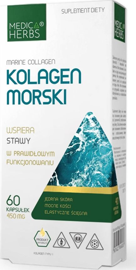 Medica Herbs Medica Herbs Kolagen Morski 450 mg (Marine collagen) - 60 kapsułek
