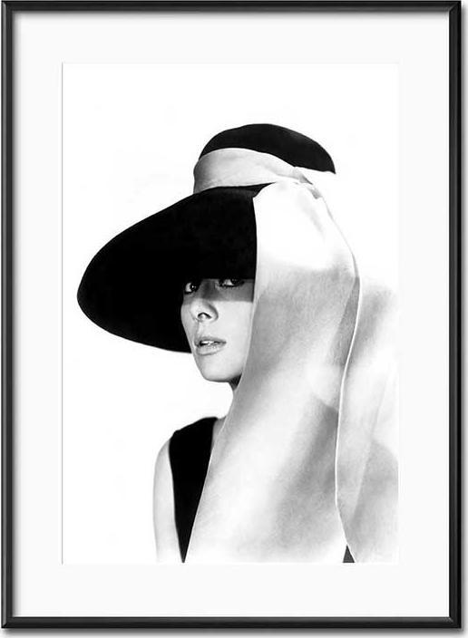 ART-POL Obraz Audrey Hepburn czarno-biały