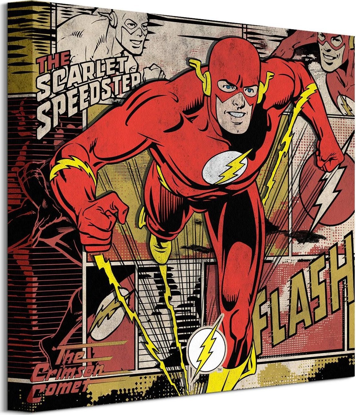 GF Flash Komiks - obraz na płótnie 40x40 cm