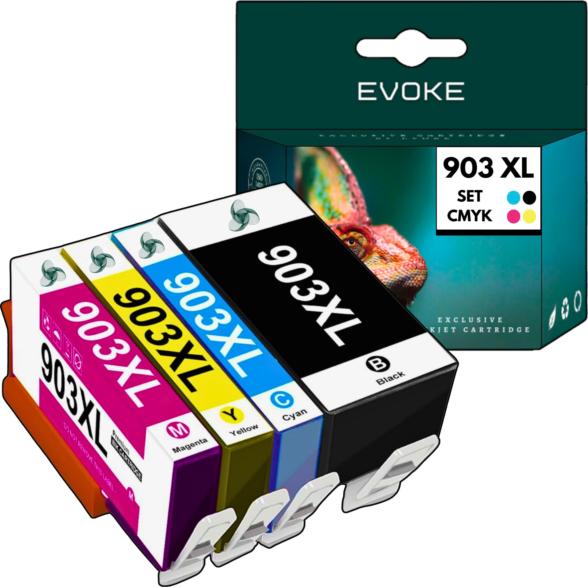 4x Tusz do drukarki HP 903 XL | czarny + komplet kolorów