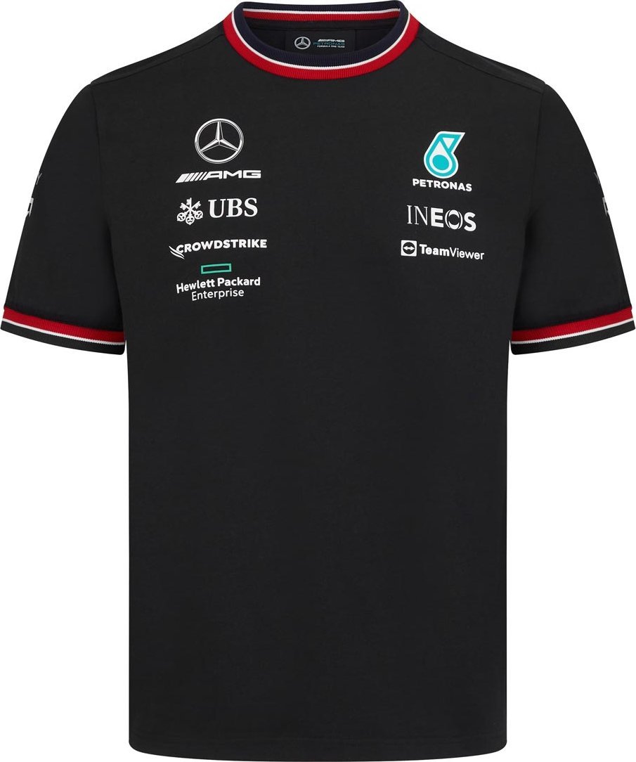 Mercedes AMG Petronas F1 Team Koszulka t-shirt dziecięca Team Black Mercedes AMG F1 2022 116 cm (dzieci)