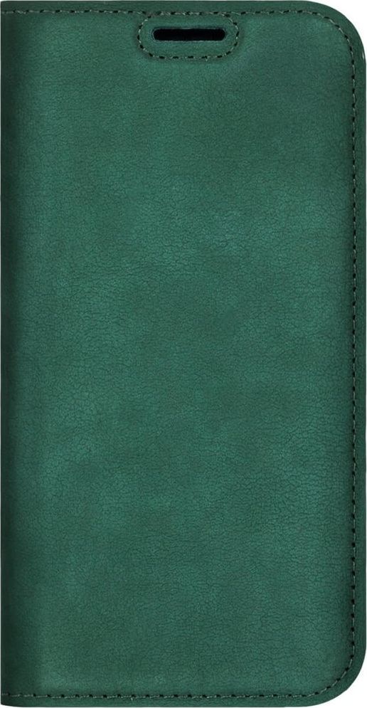 Surazo Etui na telefon Surazo ze skóry naturalnej Smart magnet RFID - Nubuk Ciemny zielony