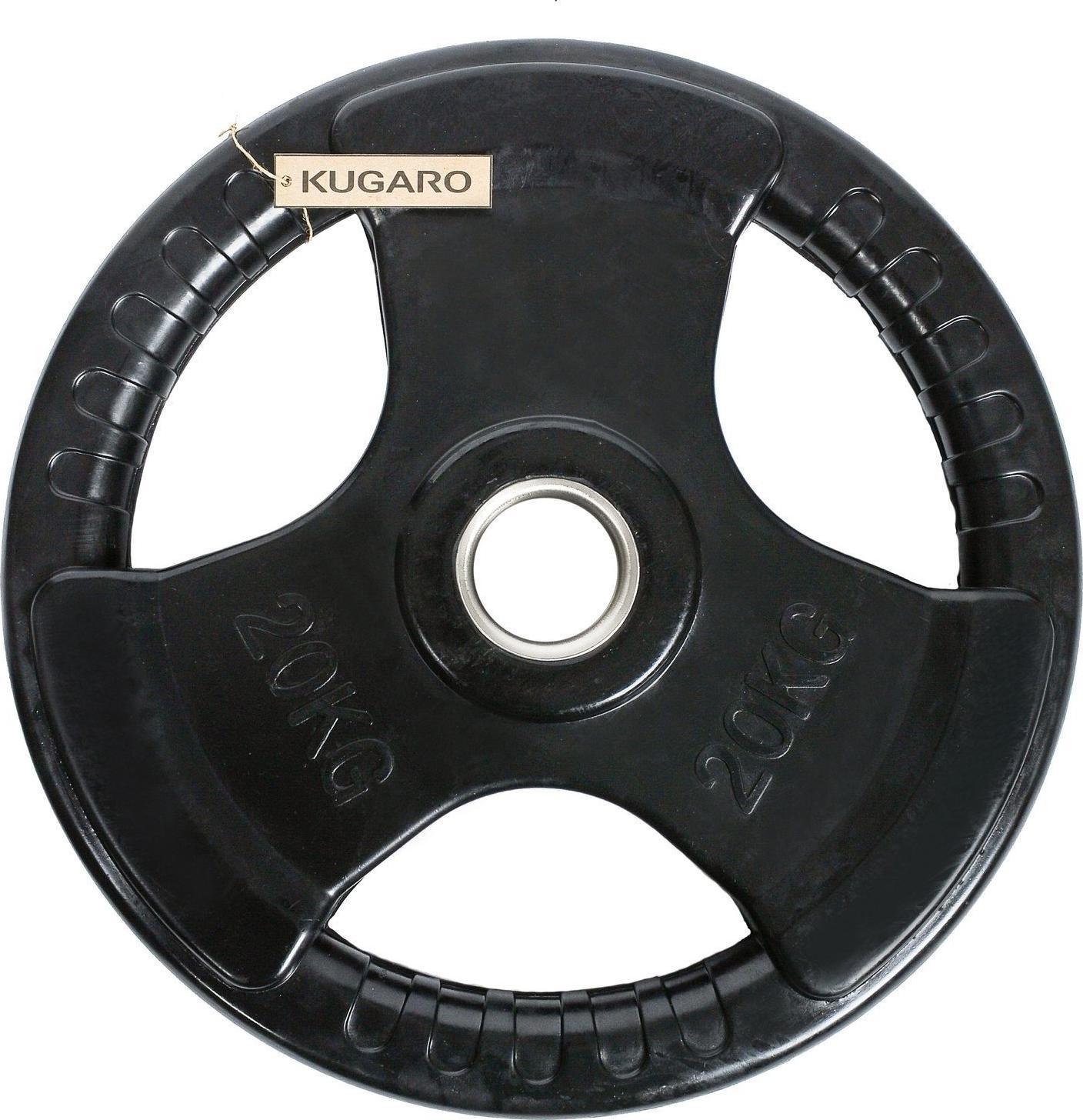 UnderFit Obciążenie olimpijskie gumowane Kugaro 20 kg