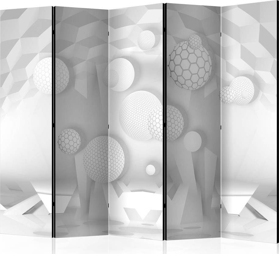 Artgeist Parawan 5-częściowy - Koła w przestrzeni II [Room Dividers] uniwersalny