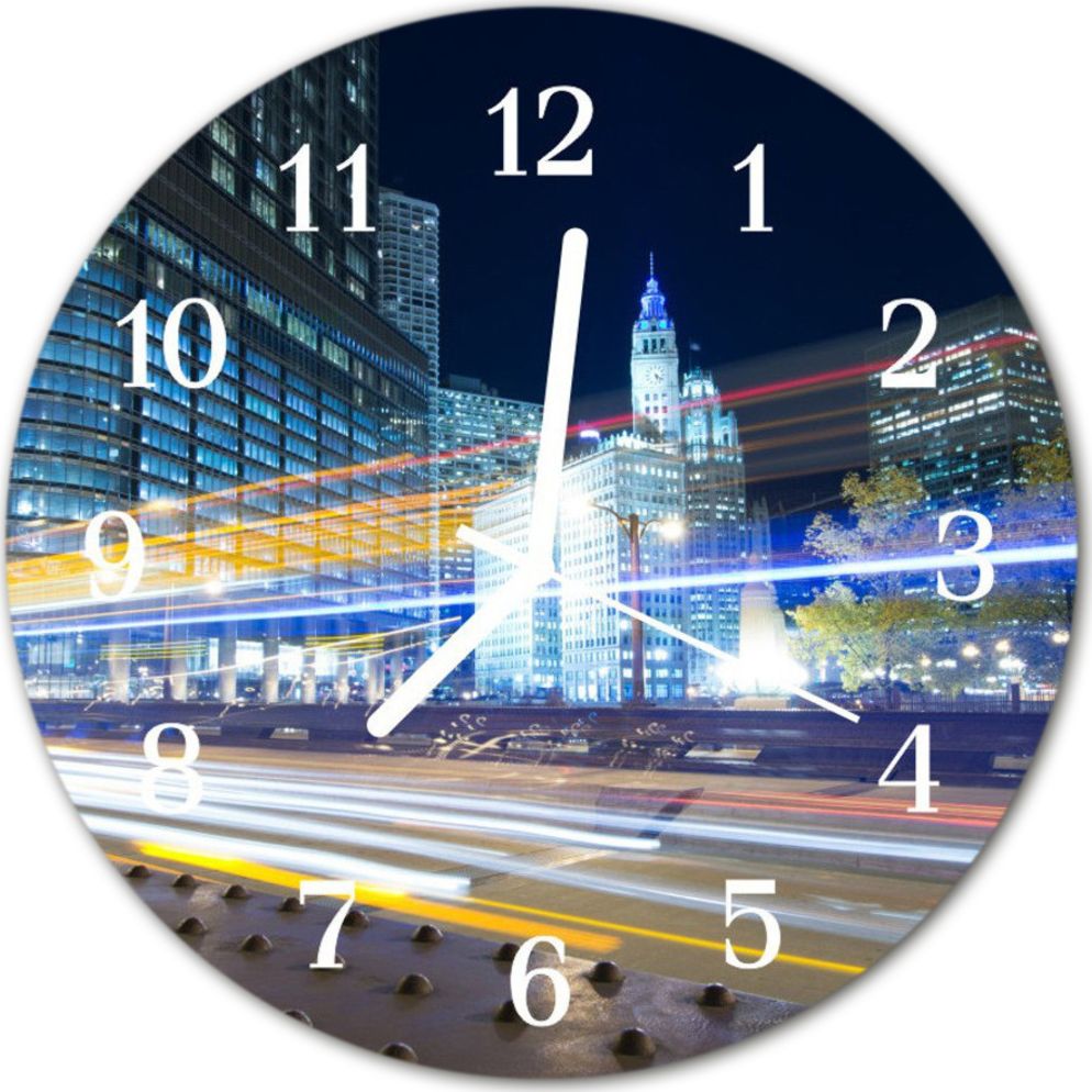 Tulup Zegar szklany okrągły Miastofi30 cm - 60375904