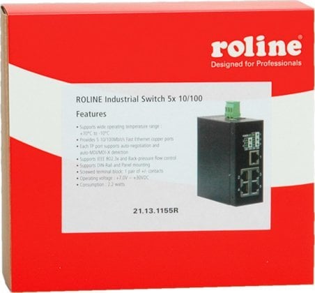 Switch Roline ROLINE Industrie Switch 5x RJ-45, niezarządzalny