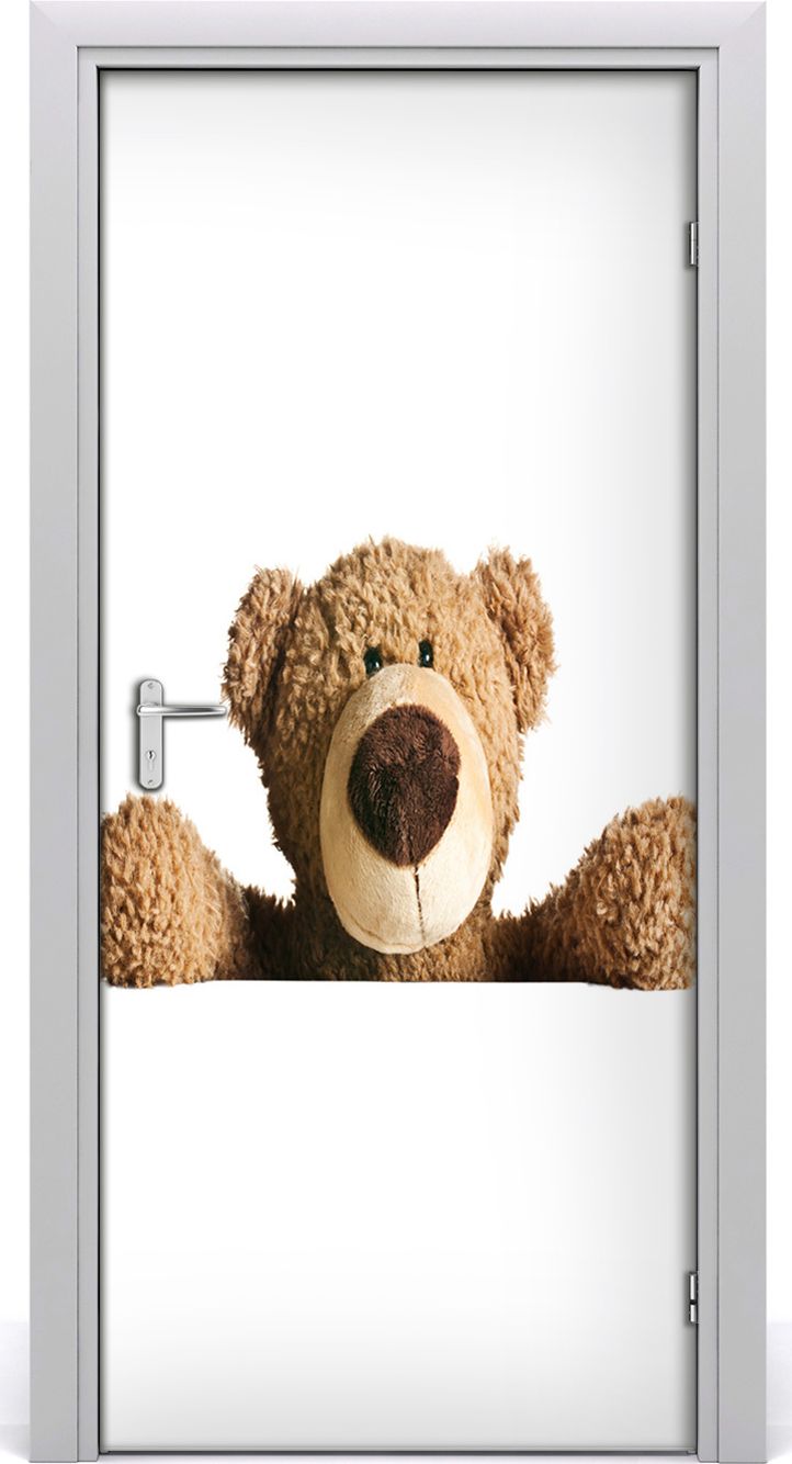 Tulup Fototapeta samoprzylepna na drzwi 95 x 205 cm Miś
