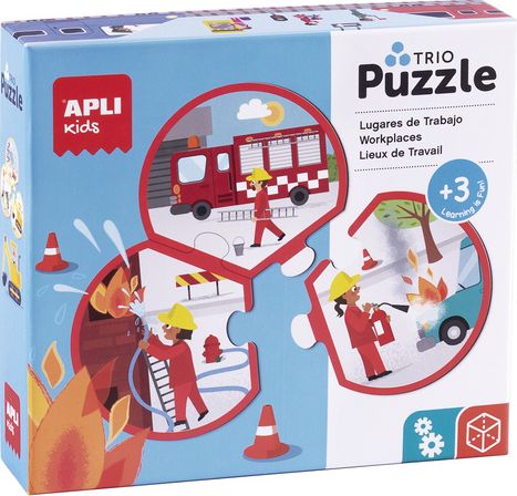 Apli Kids Puzzle trzyczęściowe Apli Kids - Zawody 3+