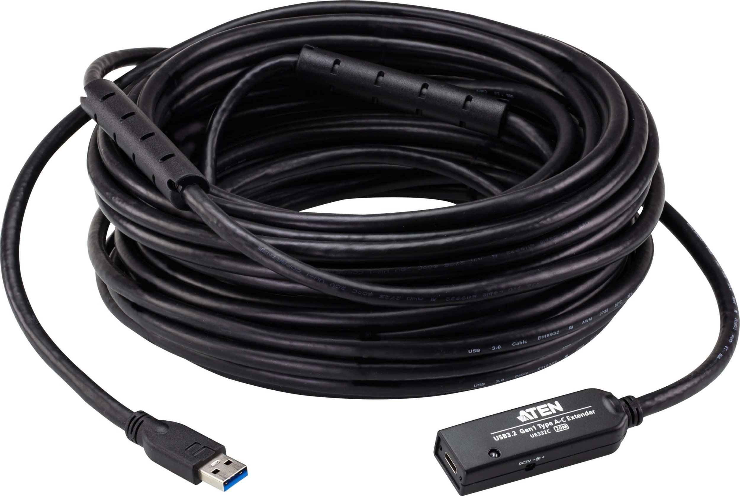 Aten ATEN UE332C extension cable, USB 3.2 Gen1, USB-A male to USB-C female, 20m