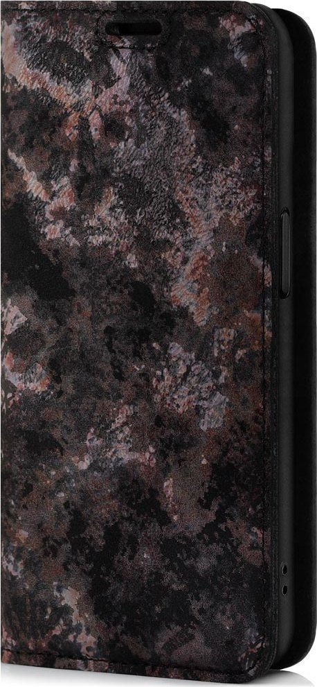 Surazo Etui na telefon skóra naturalna Smart magnet RFID - Boho Czarne - TPU Czarne Realme 9 Pro+ / Realme 9 4G