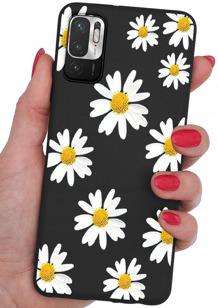 ETUI do Xiaomi Redmi Note 10 5G CASE WZORY | SILIKONOWE MATT CASE +SZKŁO 9H