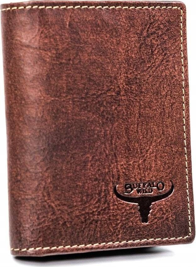 Buffalo Wild Portfel męski brązowy Buffalo Wild N1185-HP-4918 RUST