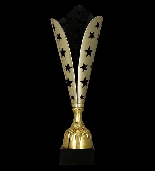 Victoria Sport Puchar metalowy złoto - czarny