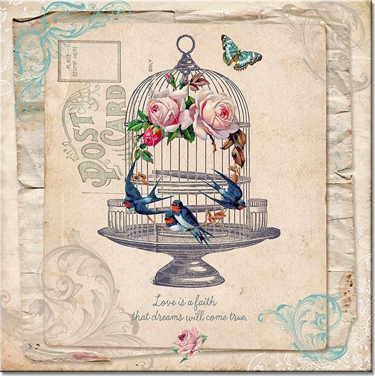 GO-BI Obraz "Retro" reprodukcja 40x40cm