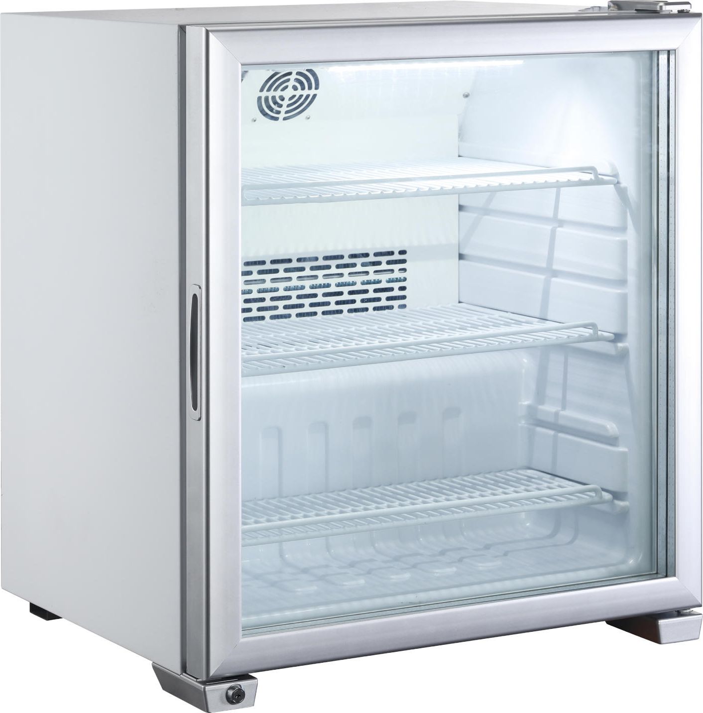 Witryna chłodnicza ARKTIC Witryna zamrażarka szklane drzwiczki 3 półki do -18C LED 90L Witryna zamrażarka szklane drzwiczki 3 półki do -18C LED 90L