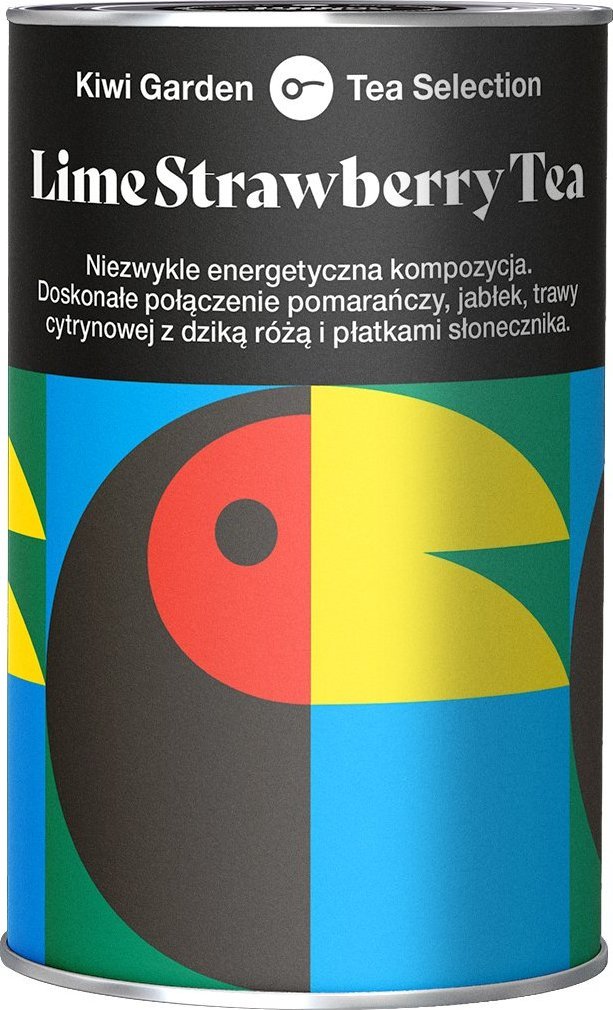 Kiwi Garden herbata napar KIWI owocowa Lime Strawberry 100g