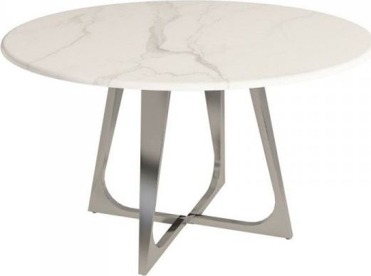 DKD Home Decor Stoły do Jadalni DKD Home Decor Stal Marmur (130 x 130 x 76 cm)