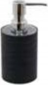 Dozownik do mydła Bisk Czarny dozownik na mydło w płynie 16,5x7,5 cm