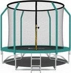 Trampolina ogrodowa dla dzieci 312cm z siatką zewnętrzną i drabinką