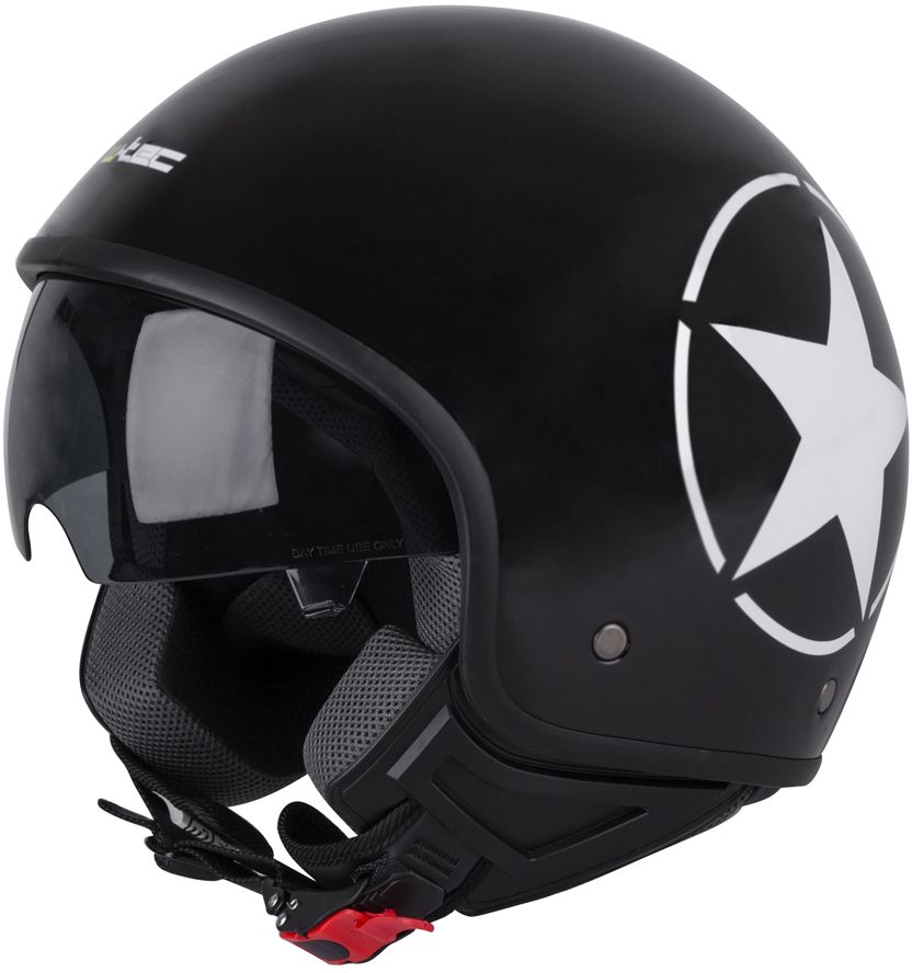 W-Tec Kask motocyklowy otwarty na skuter W-TEC FS-710S Kolor Czarny z gwiazdą, Rozmiar XS (53-54) - 15328-XS